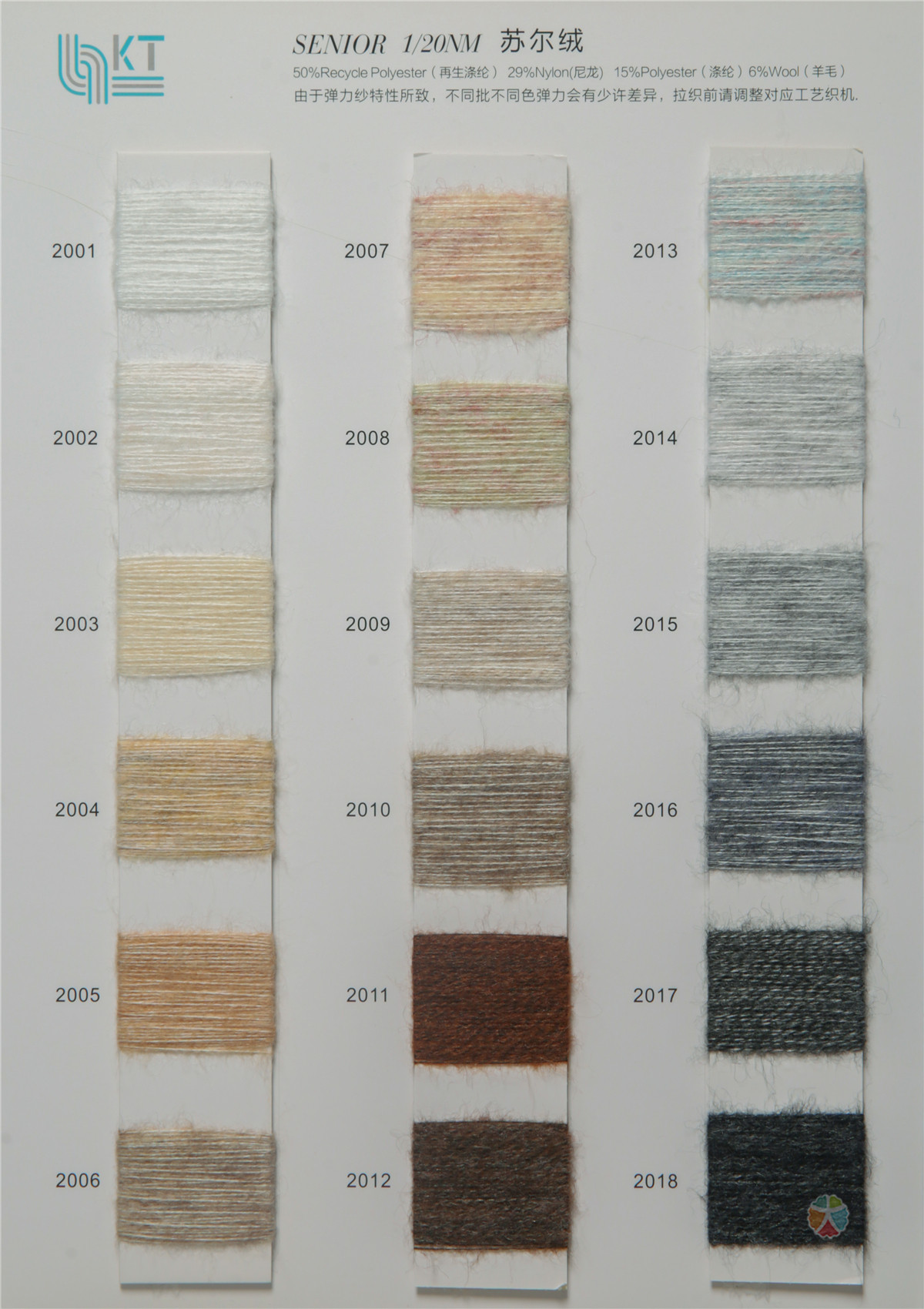 1/20NM 50recycled polyester 29nylon 15polyester 6wool