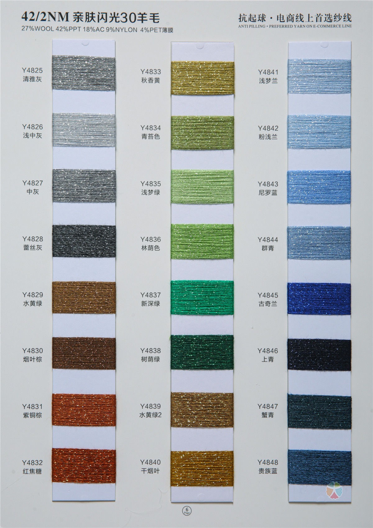 2/48NM 47ppt 20acrylic 33wool