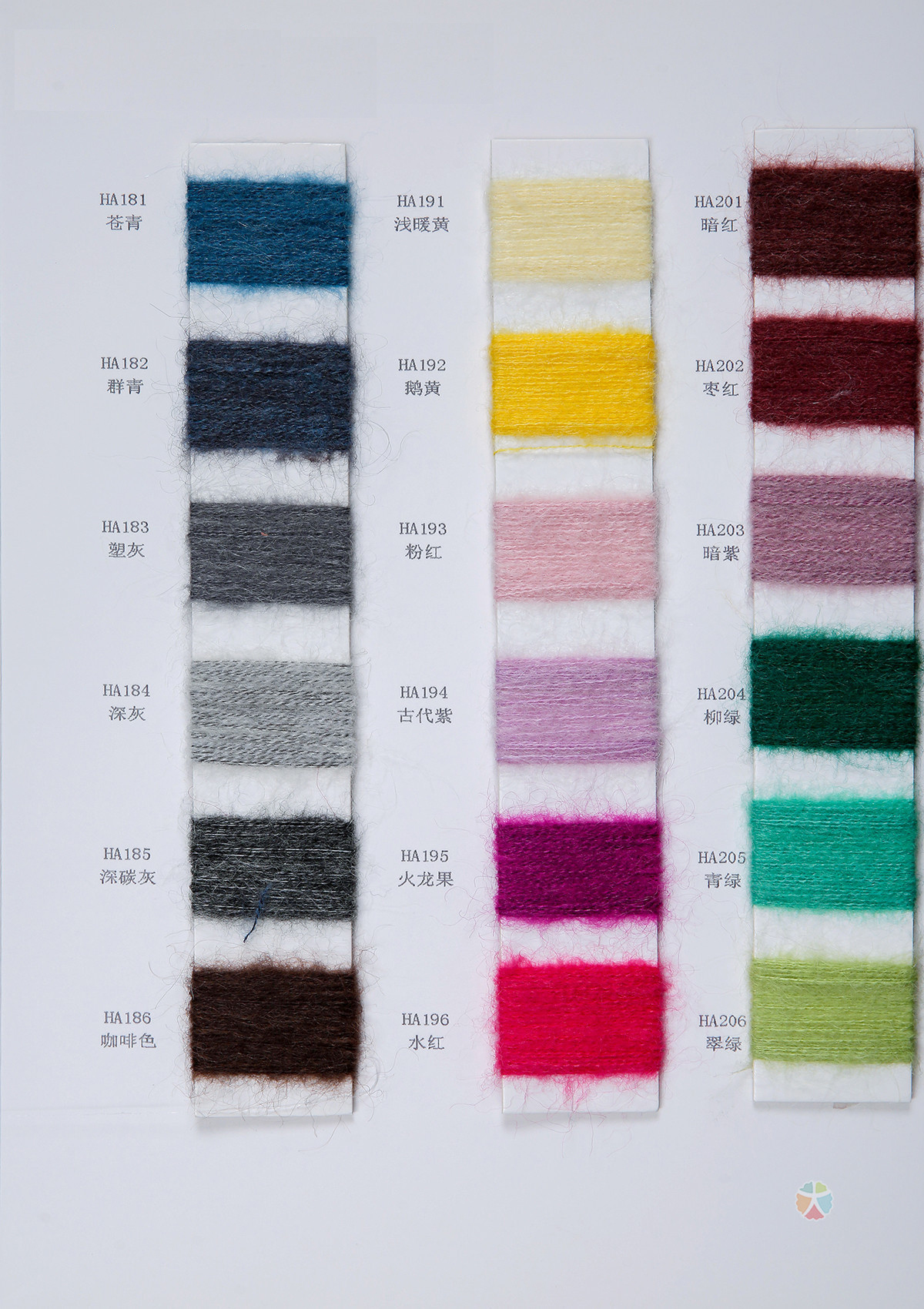 1/13NM 20Mohair 25Wool 30Nylon 25Acrylic