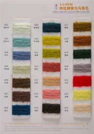 1/14NM 18South African mohair 12mercerized wool 40acrylic 27nylon 3spandex