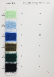 1/8NM 25% alpaca wool, 25% wool, 20% viscose, 27% nylon, 3% spandex